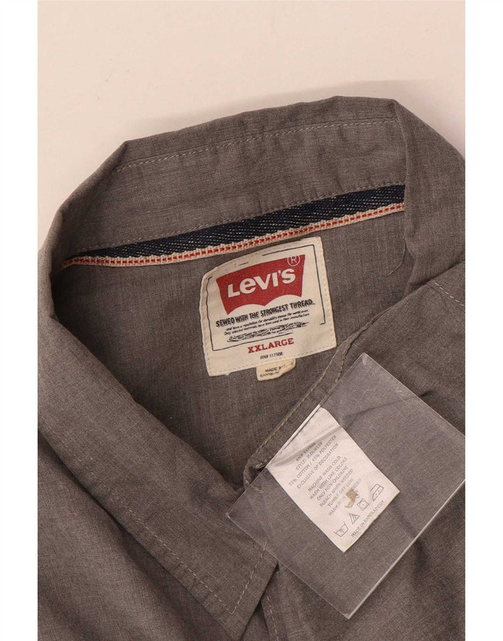 Cămașă pentru bărbați Levi's 2XL bumbac gri