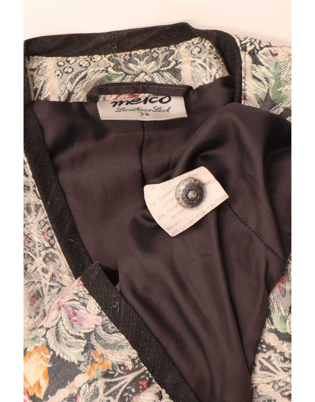 Sacou Meico pentru femei cu 4 nasturi EU 38 Medium Multicolor Floral