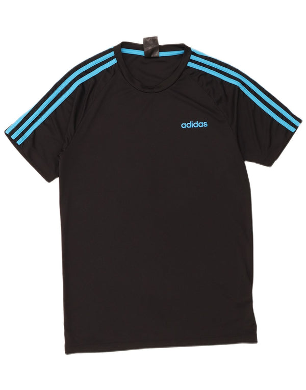 Tricou Adidas Climalite pentru bărbați Top mic poliester negru