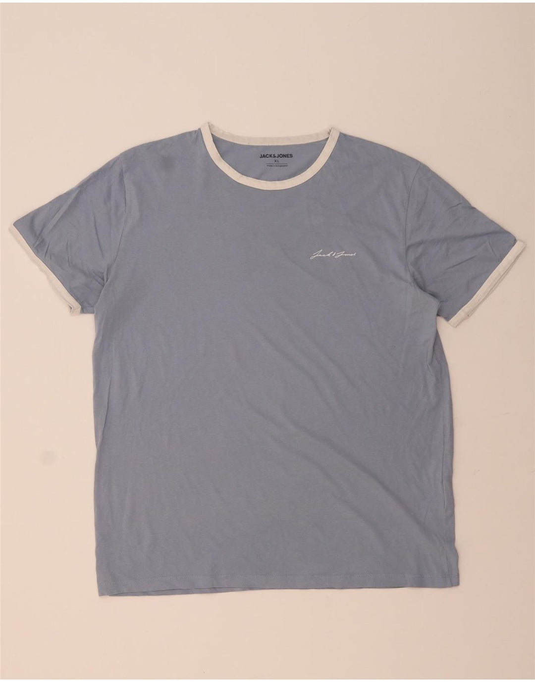 JACK & JONES Tricou Bărbați Top XL Bumbac Albastru