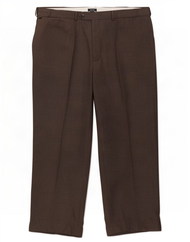 Marks & Spencer Pantaloni drepți pentru bărbați L44 L29 Poliester gri