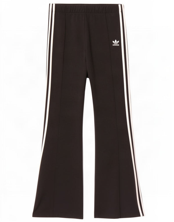 Pantaloni de trening Adidas Flare pentru femei UK 12 Poliester mediu negru