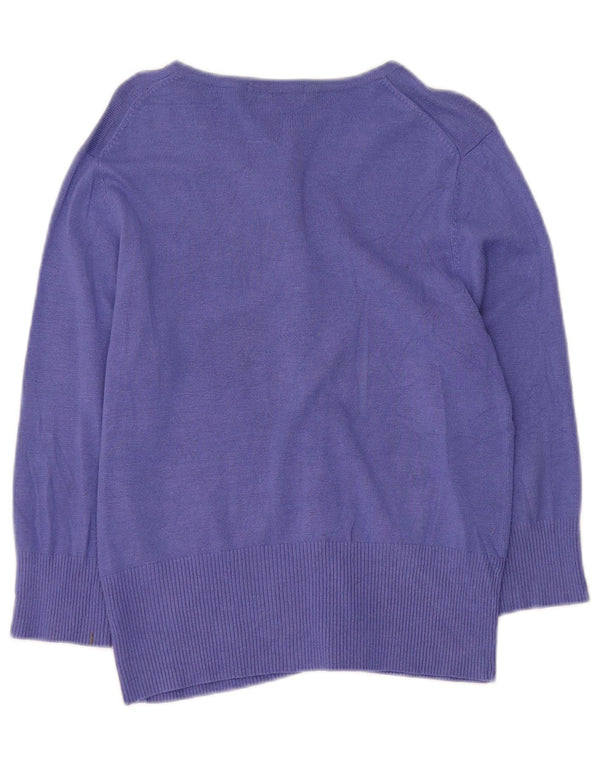 Pulover pentru femei Marks & Spencer Crop Cardigan UK 14 Medium Purple Viscose