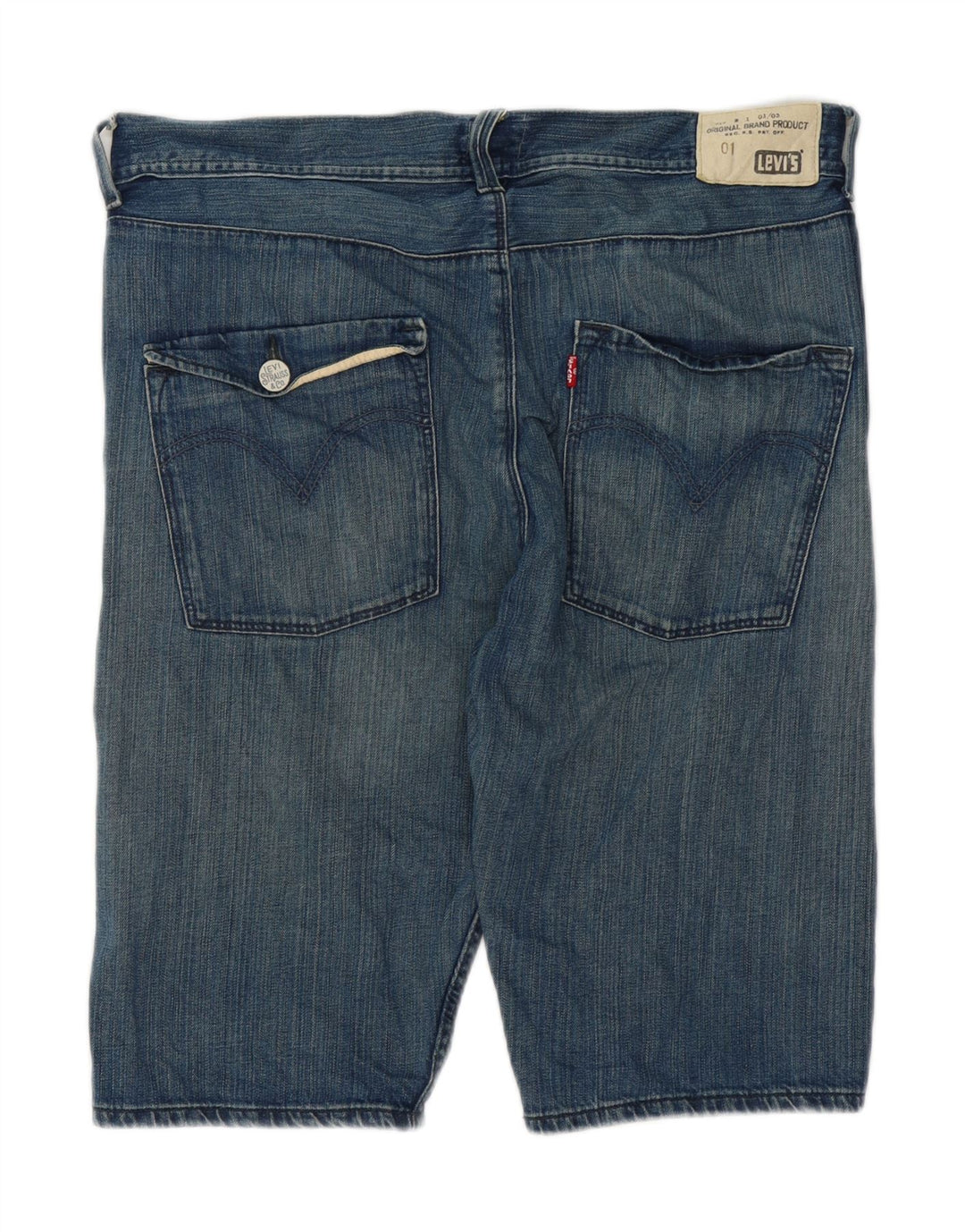 LEVI'S Mens Denim Shorts W36 Large Blue Vintage Levi's and Second-Hand Levi's from Messina Hembry 