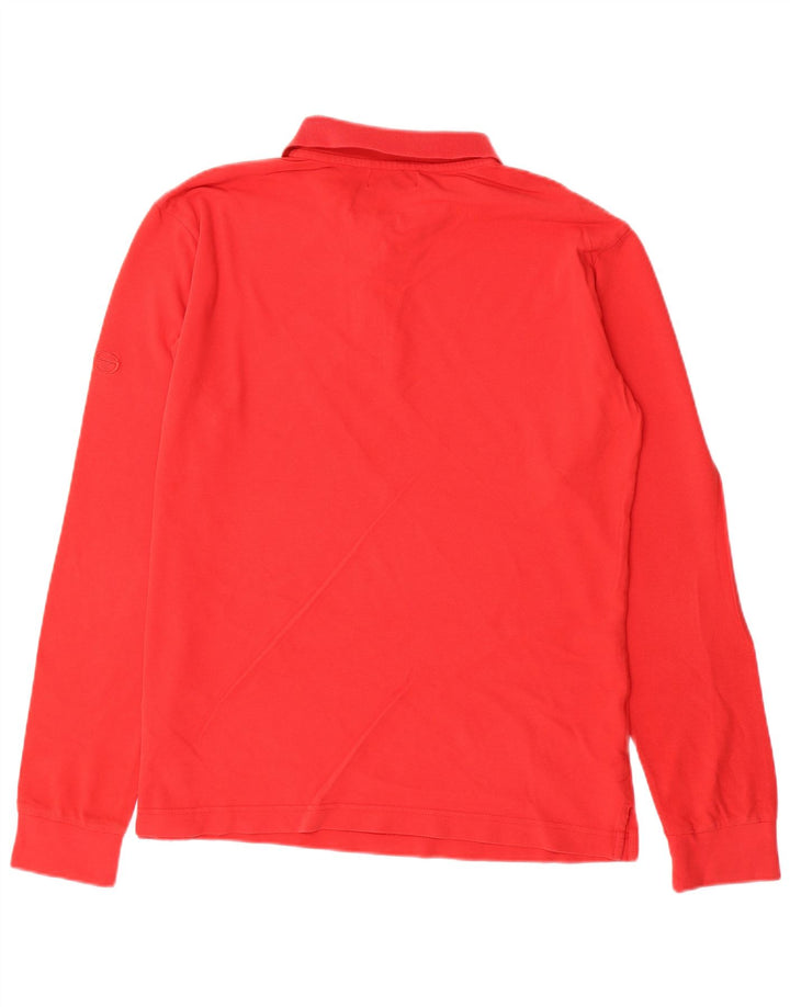 SERGIO TACCHINI Tricou polo cu mânecă lungă XL bumbac roșu