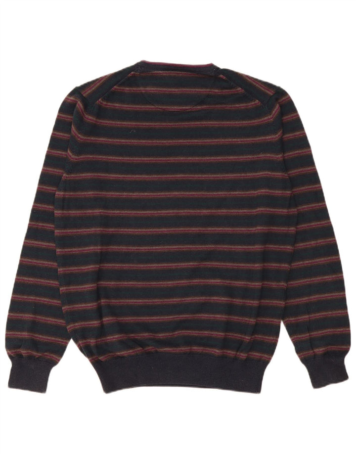 Pulover Massimo Dutti pentru bărbați cu gât crew pulover EU 38 Mediu Bleumarin în dungi
