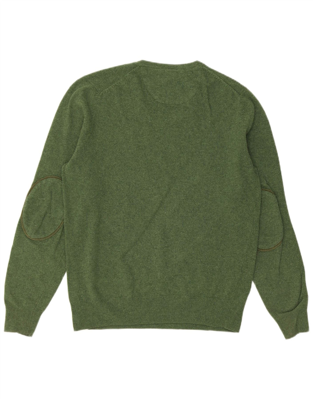 MASSIMO DUTTI Pulover cu decolteu în V pentru bărbați, verde mare