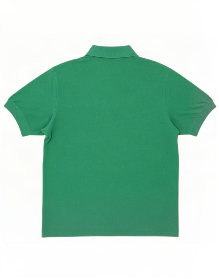 Tricou polo Lacoste pentru bărbați, bumbac verde mediu
