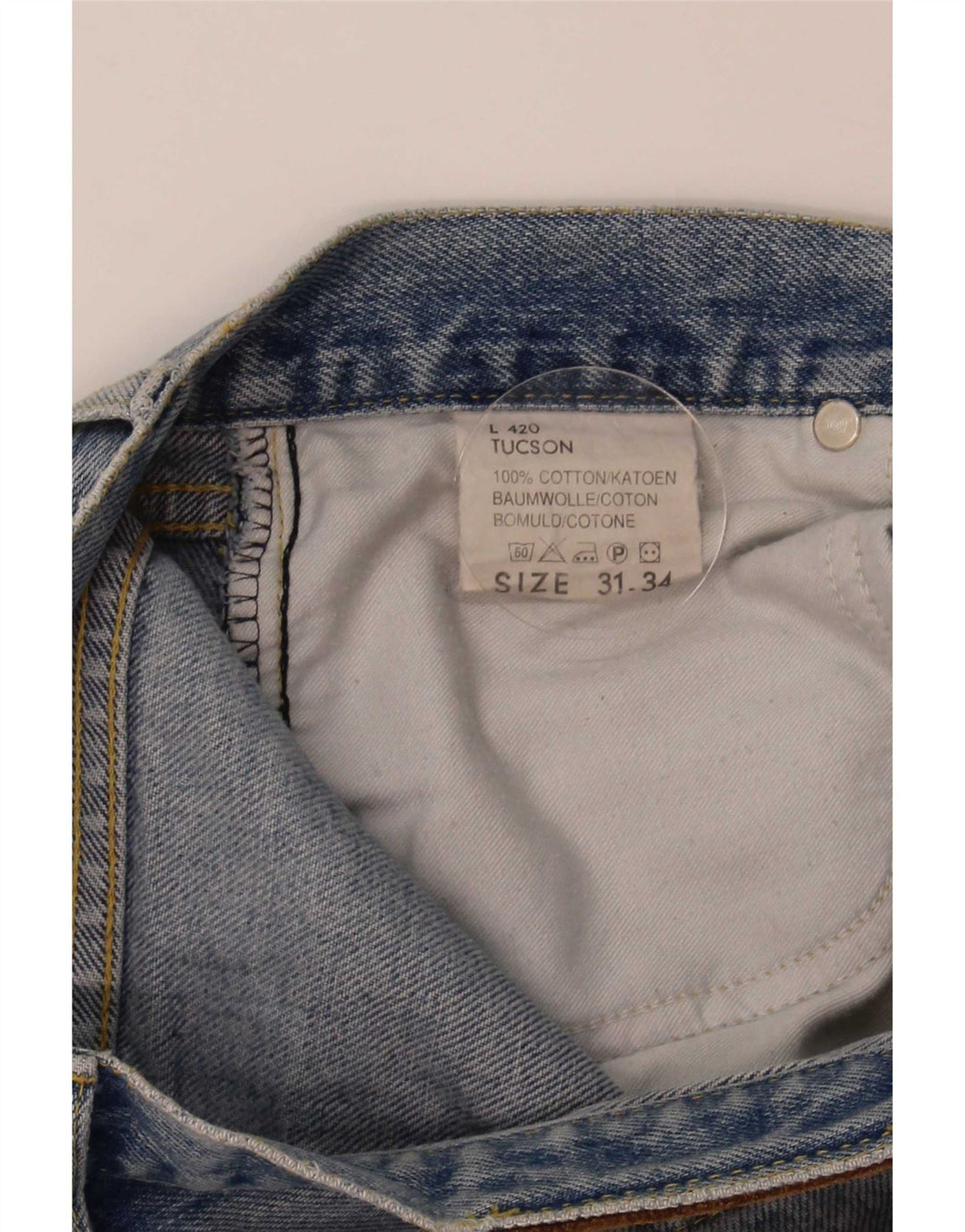Blugi Lee Tucson Straight pentru bărbați W31 L34 Bumbac albastru