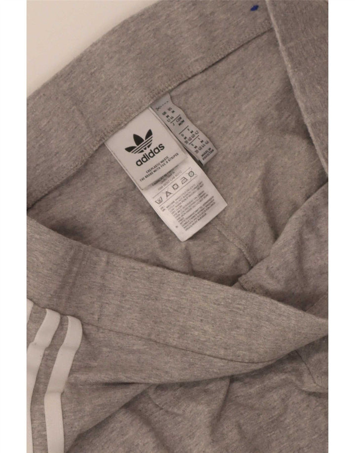 Leggings pentru femei Adidas UK 12/14 bumbac gri mediu