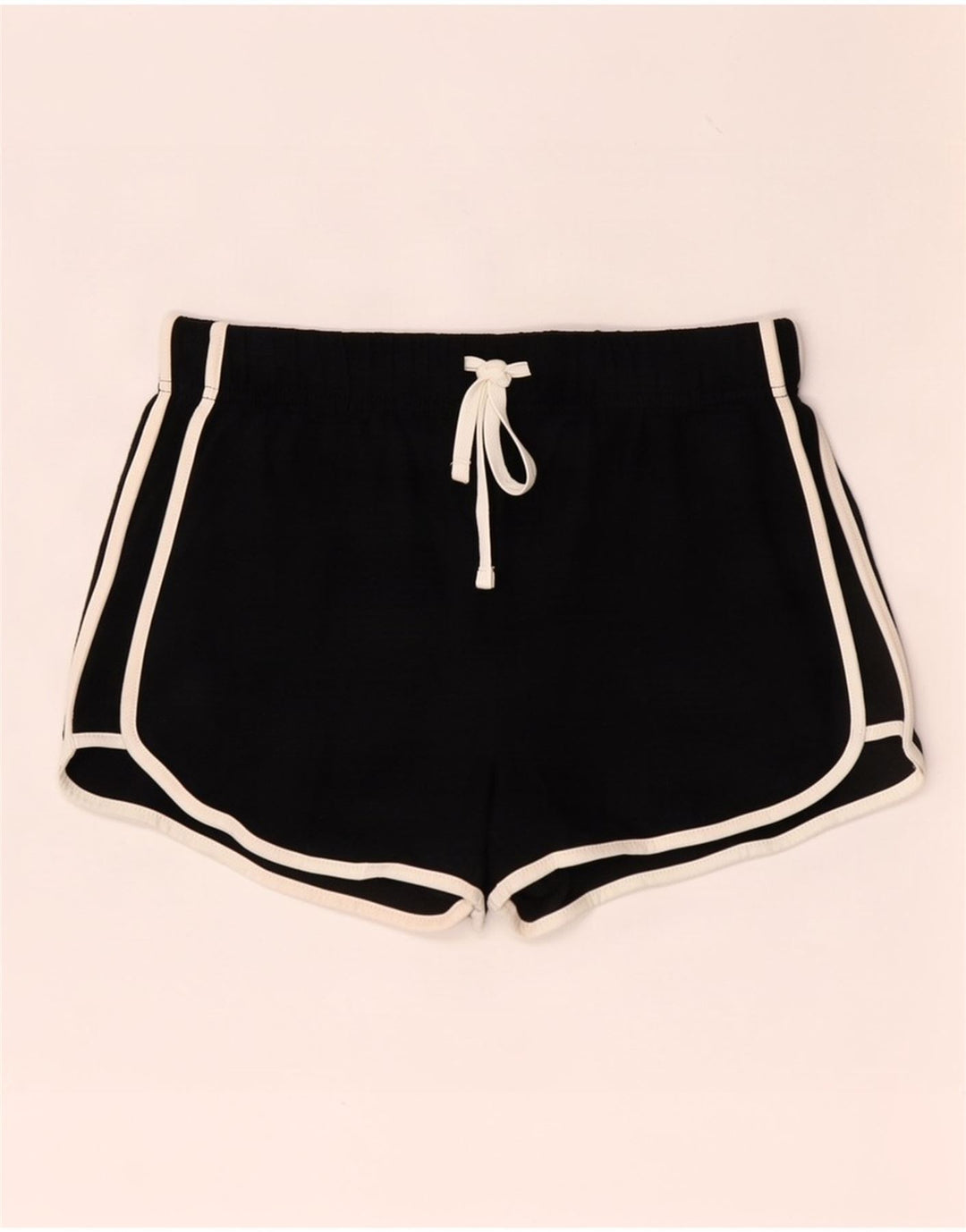 Pantaloni scurti sport Topshop pentru femei UK 10, poliester negru mic
