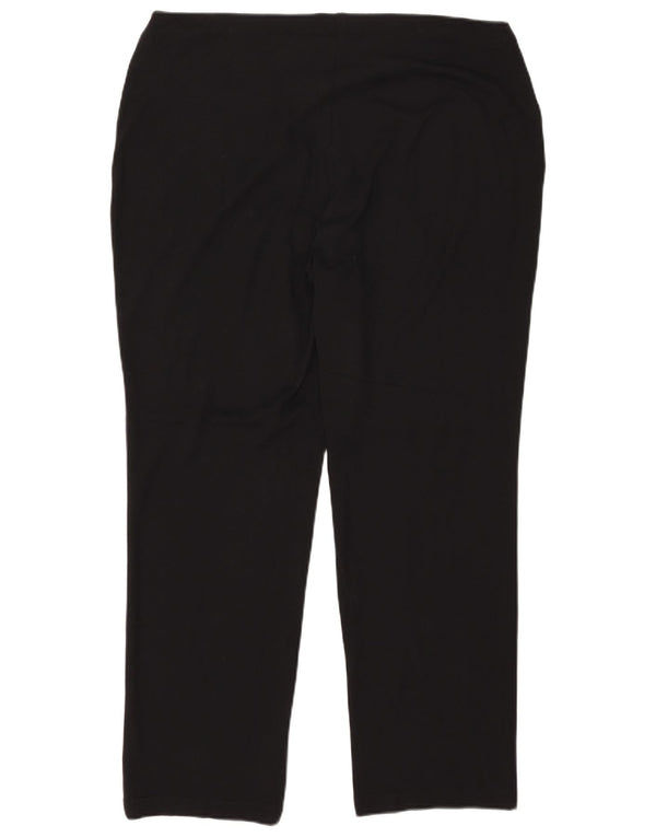 Pantaloni casual drepti pentru femei Marks & Spencer UK 18 XL W40 L29 Negru