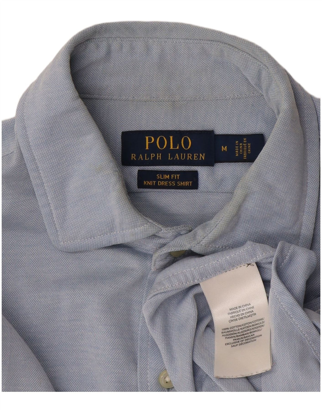 Cămașă pentru bărbați Ralph Lauren slim fit bumbac albastru mediu