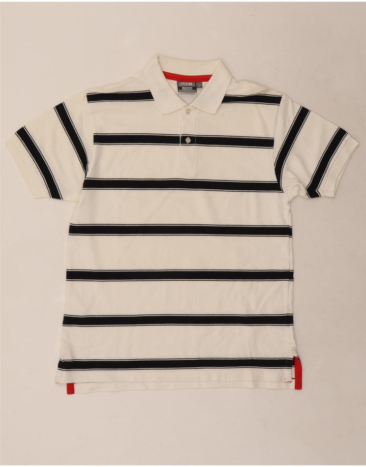 Tricou polo pentru bărbați Slam, bumbac cu dungi albe medii
