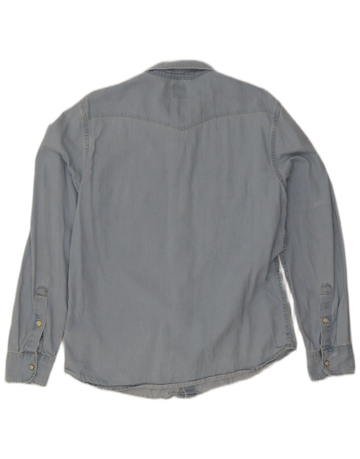 Cămașă Lee pentru damă, slim, din denim, mare, albastru, bumbac