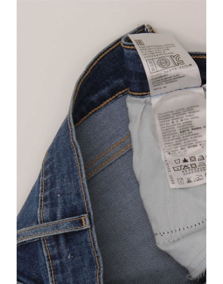 Blugi skinny distressed pentru femei Levi's W32 L30 bumbac albastru