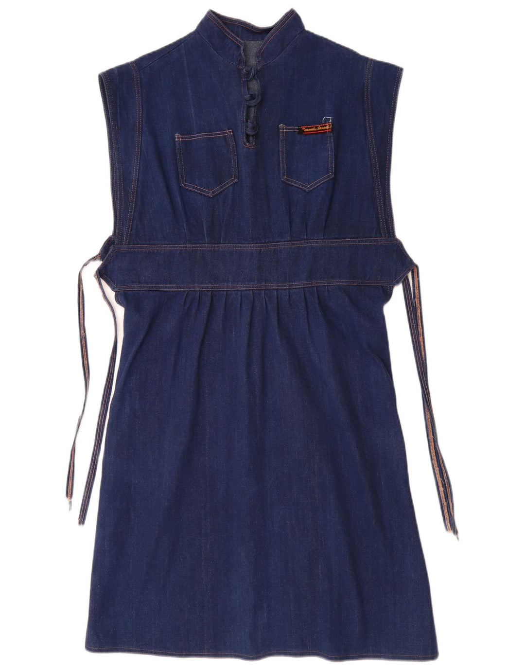 Rochie de denim pentru femei VINTAGE UK 14 Medium Blue