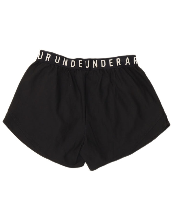 Pantaloni scurți sport Under Armour pentru femei Heat Gear Graphic UK 10 Small Black