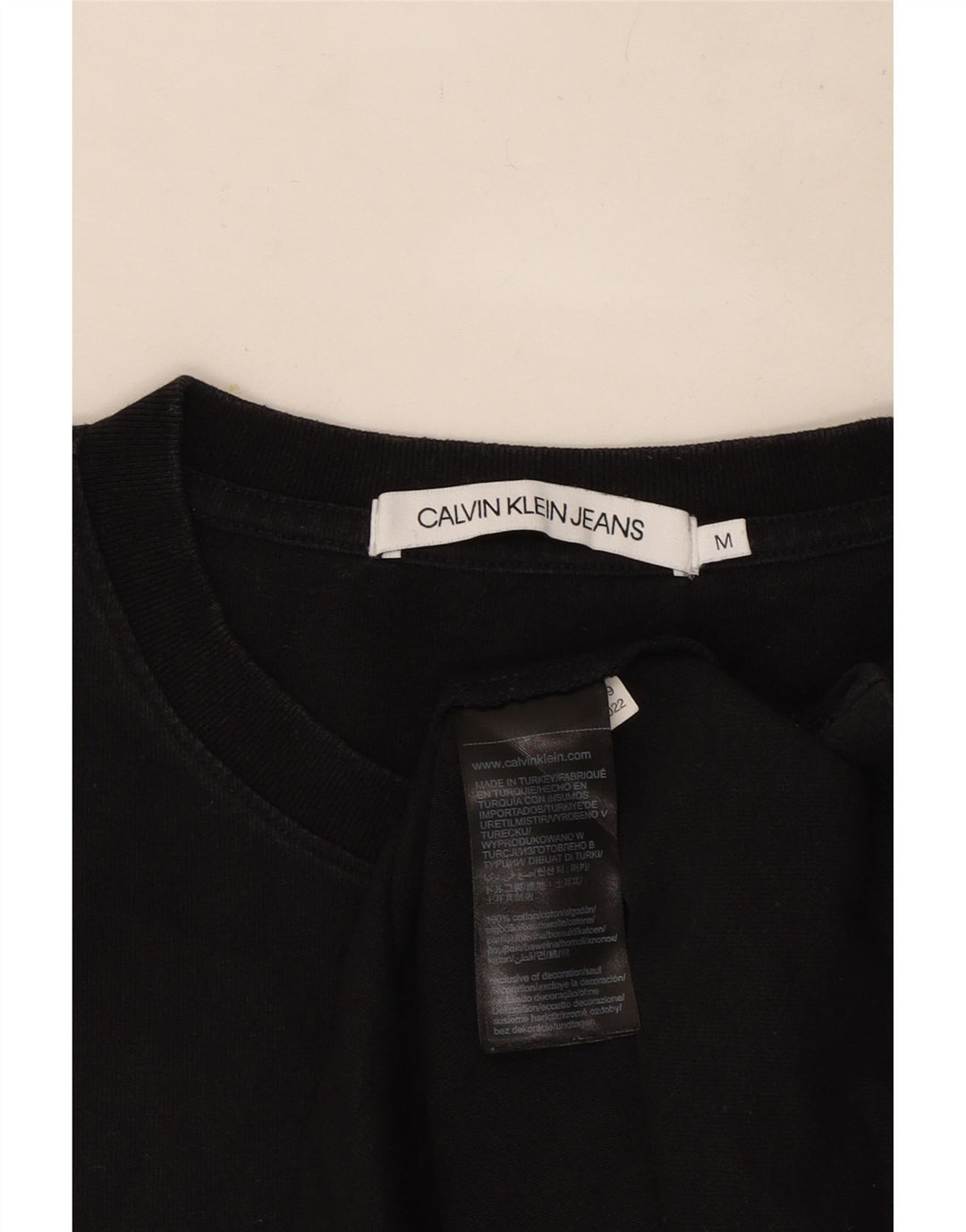Tricou Calvin Klein Jeans pentru bărbați Top Medium Black Bumbac