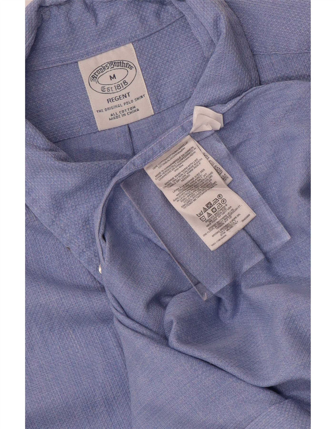 Cămașă Regent pentru bărbați Brooks Brothers, bumbac geometric albastru mediu