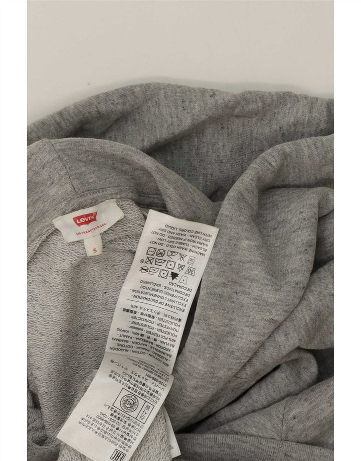 Pulover cu capota cu grafic Levi's pentru bărbați, bumbac mic, gri