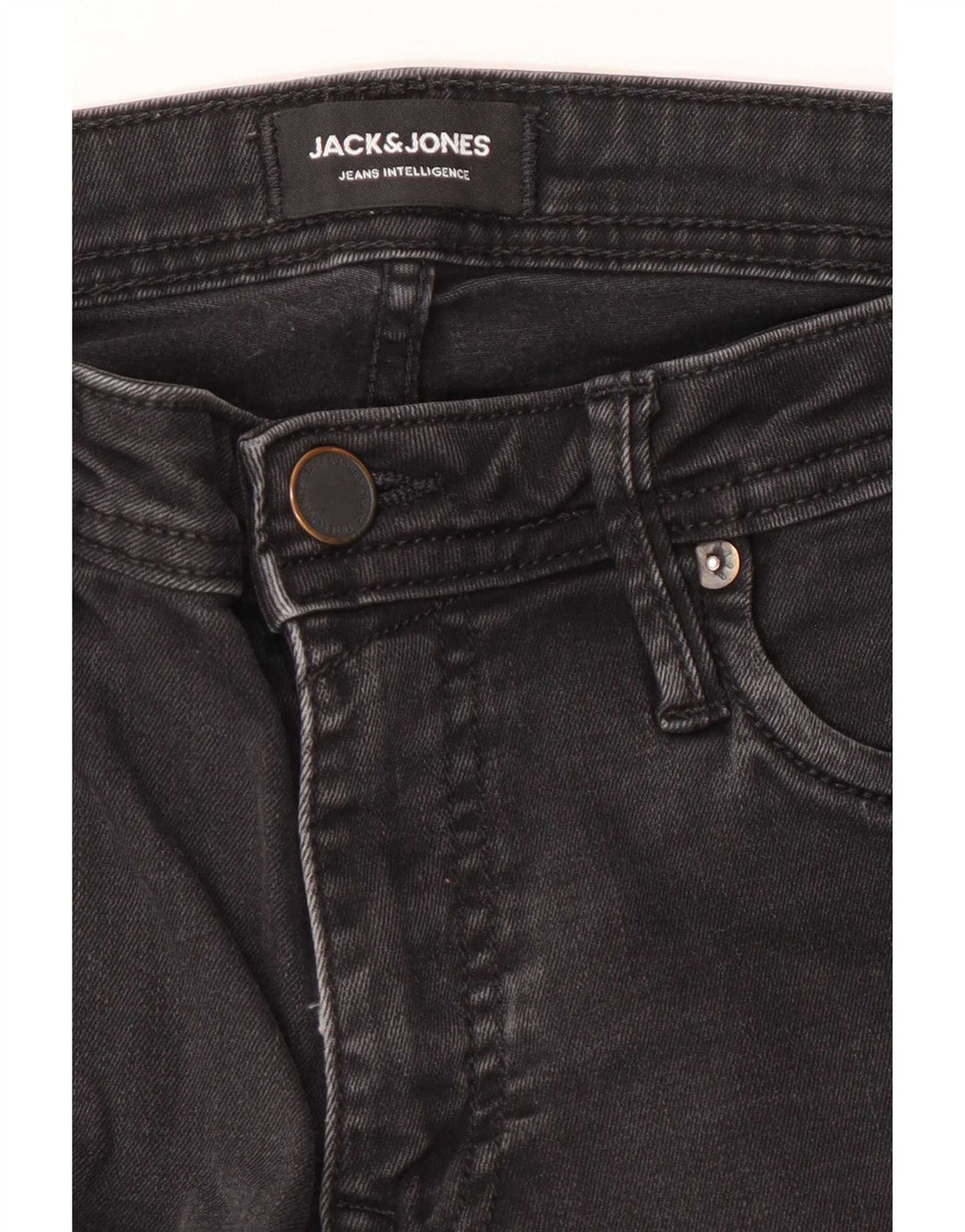 Blugi Jack & Jones GLENN Slim pentru bărbați W28 L32 negri