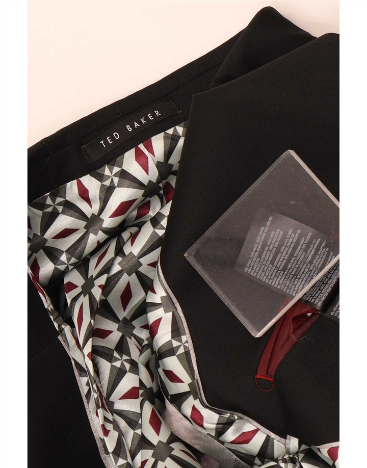 Jachetă pentru bărbați Ted Baker cu 2 nasturi, UK 42 XL, lână neagră