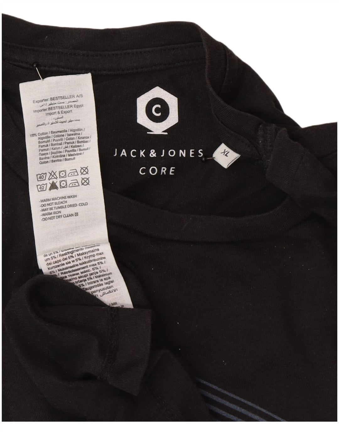 Tricou Jack & Jones pentru bărbați XL bumbac negru