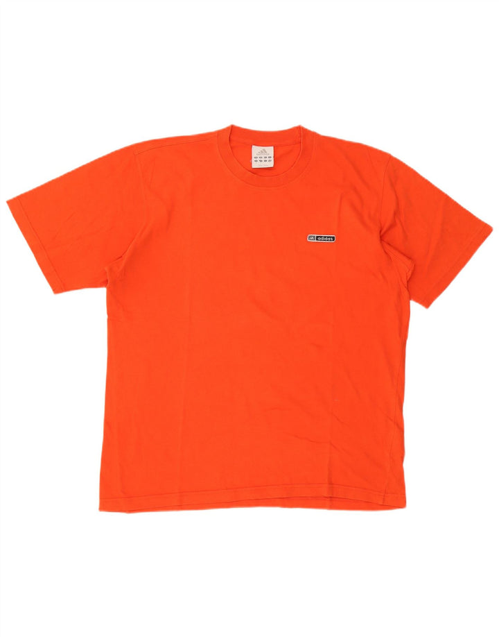 Tricou pentru bărbați Adidas Top Bumbac portocaliu mediu