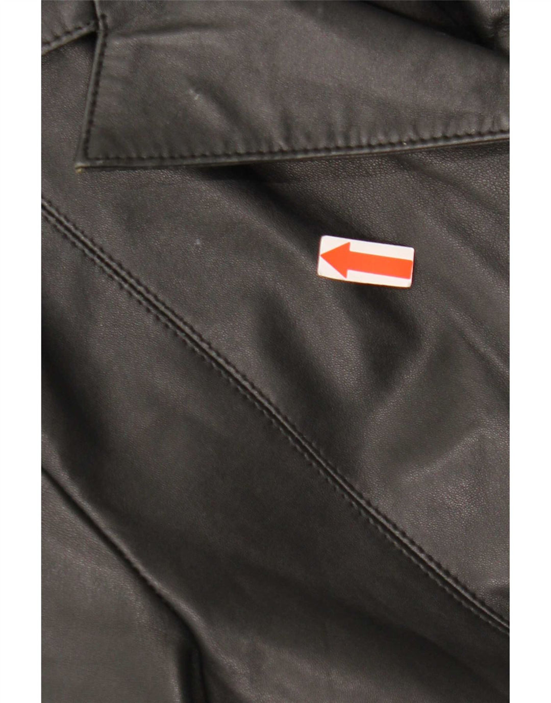 Sardar haină din piele cu 4 nasturi pentru femei UK 12 Medium Black