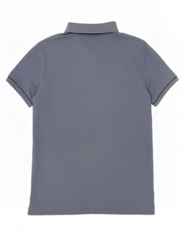 Tricou polo Massimo Dutti pentru bărbați, albastru mediu