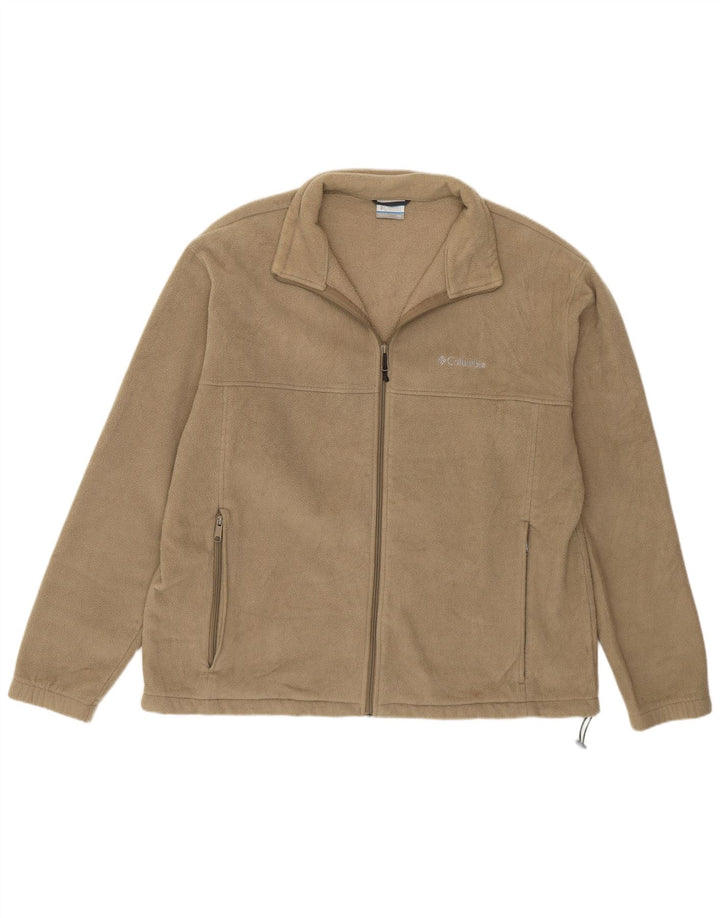 Jachetă fleece Columbia pentru bărbați UK 44 2XL poliester bej