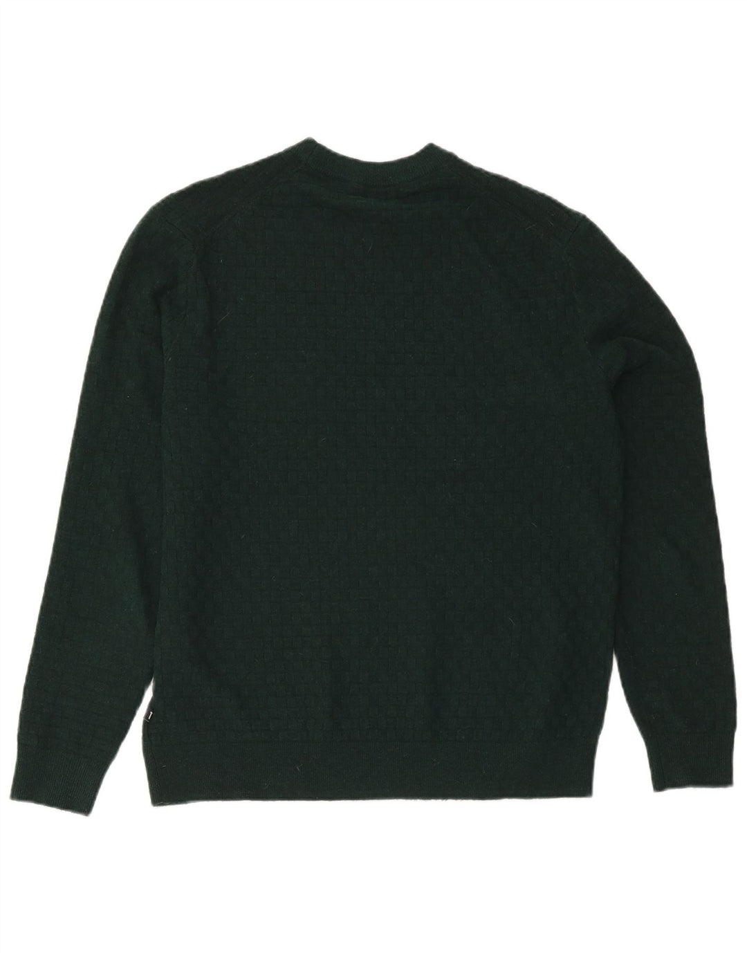Pulover Ted Baker pentru bărbați, cu gât turnat, mărimea 3, poliester verde mediu