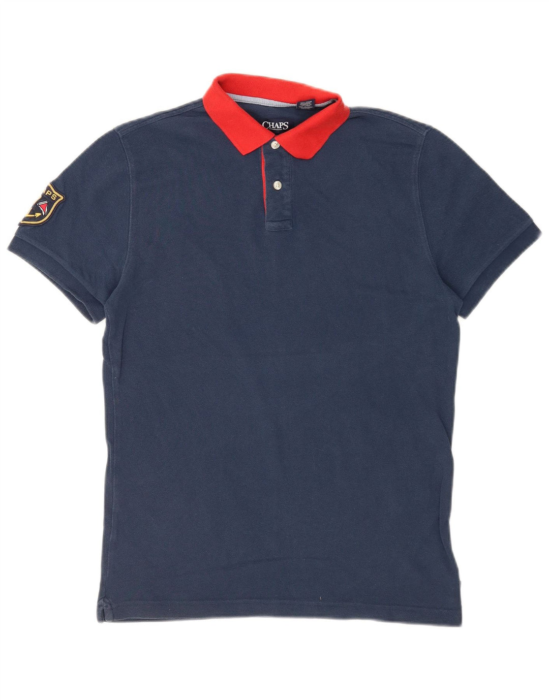 Tricou polo pentru rugby CHAPS pentru bărbați, bumbac, albastru bleumarin