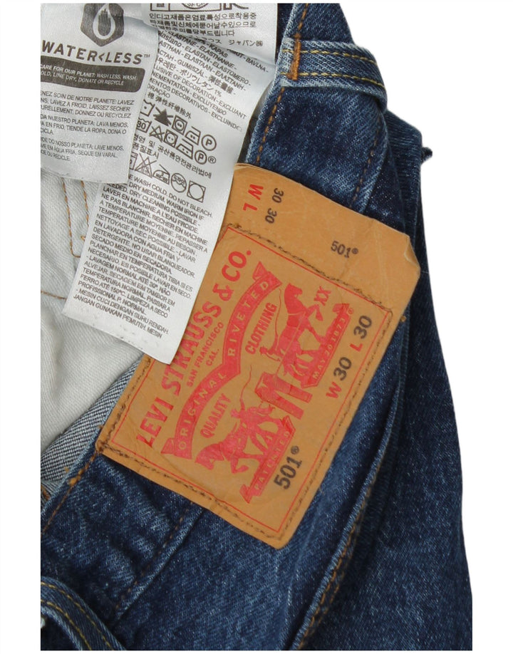 Blugi drepti pentru bărbați Levi's 501 W30 L25 Bumbac albastru