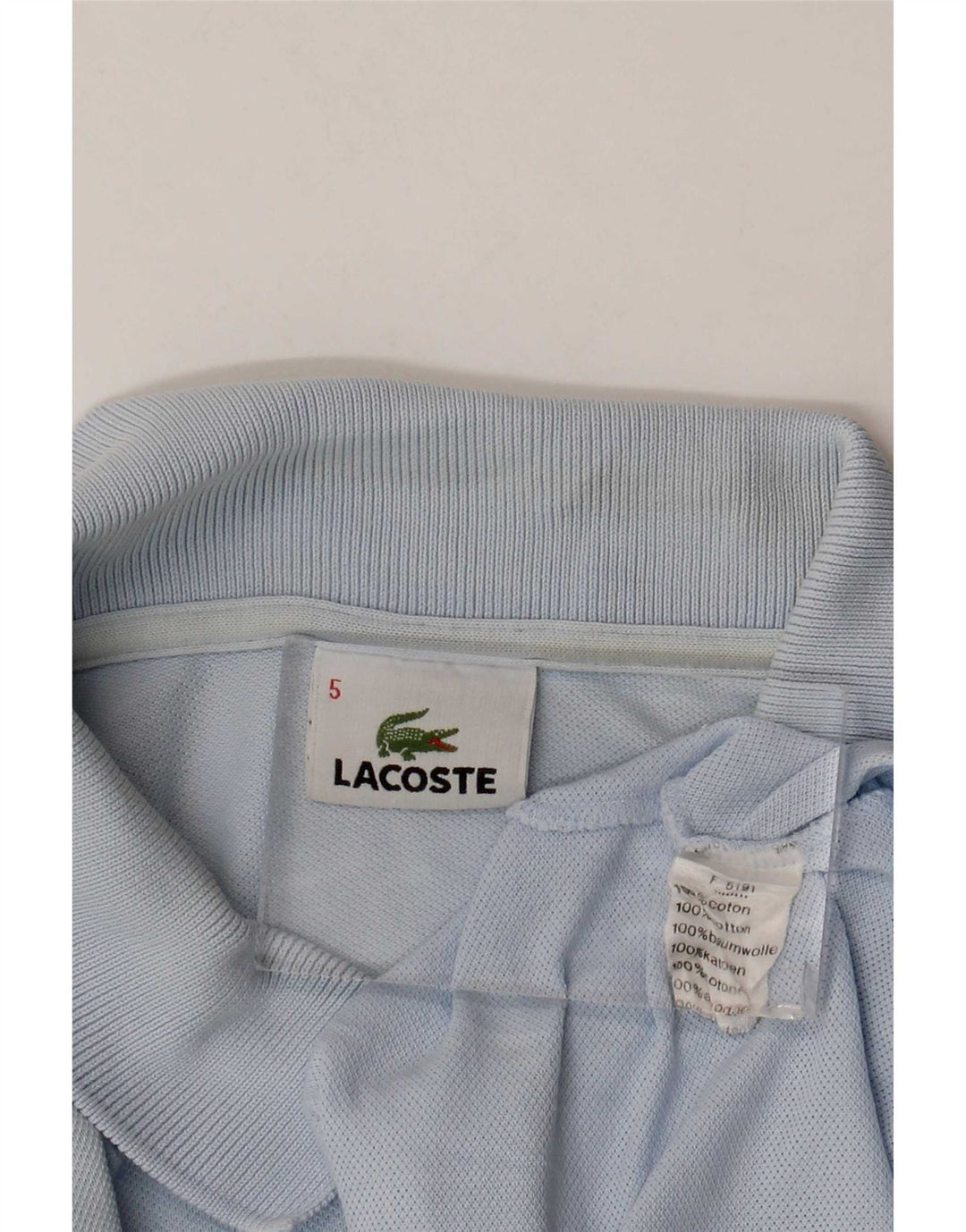 Tricou polo Lacoste pentru bărbați mărimea 5 mare, albastru, bumbac