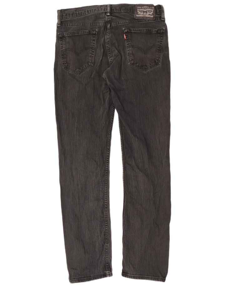 Blugi drepți distressed pentru bărbați Levi's W33 L32 bumbac negru