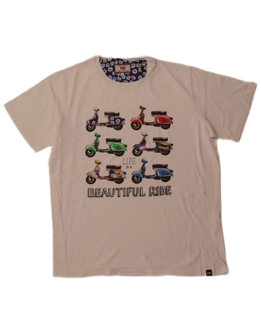 CARRERA Tricou grafic pentru bărbați Top XL Bumbac alb