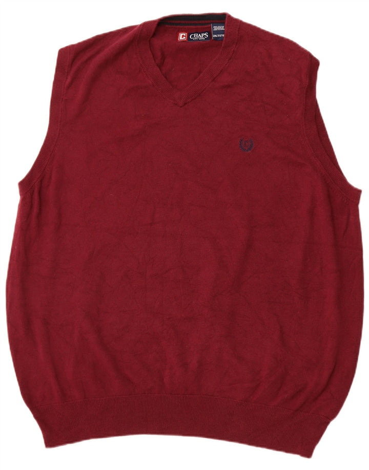 CHAPS Vestă pentru bărbați, 2XL, bumbac maro