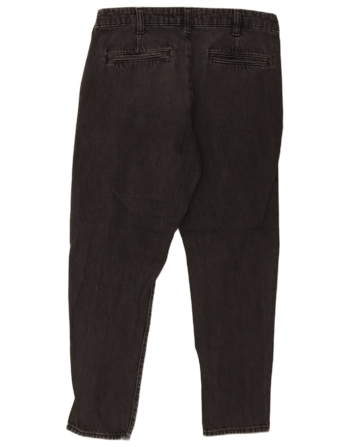 Blugi slim tăiați pentru bărbați Zara EU 40 Medium L31 L27 Bumbac negru