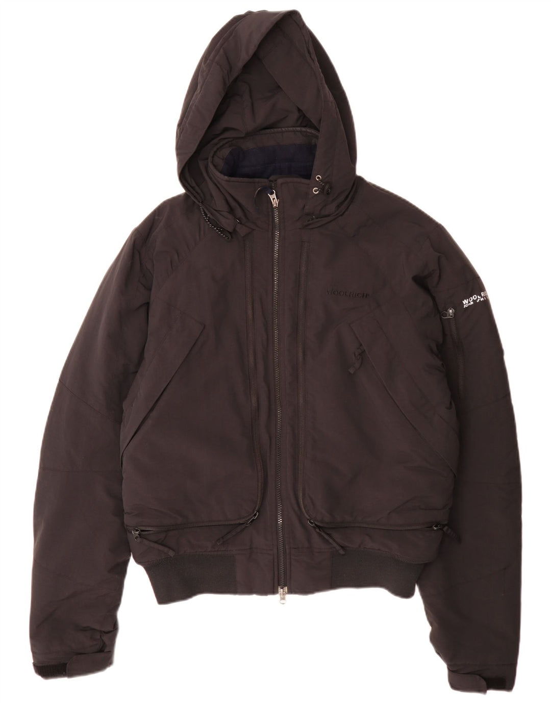 Jachetă bomber căptușită cu glugă pentru bărbați Woolrich UK 38 Medium Black