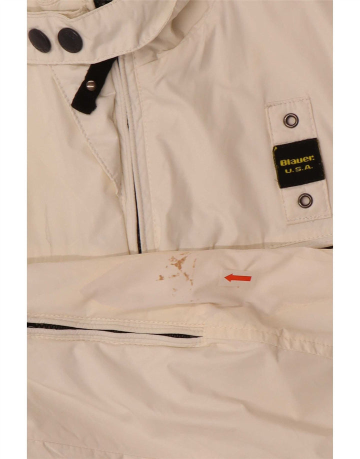 Blauer Jachetă Bomber pentru femei UK 10 Small White Nylon