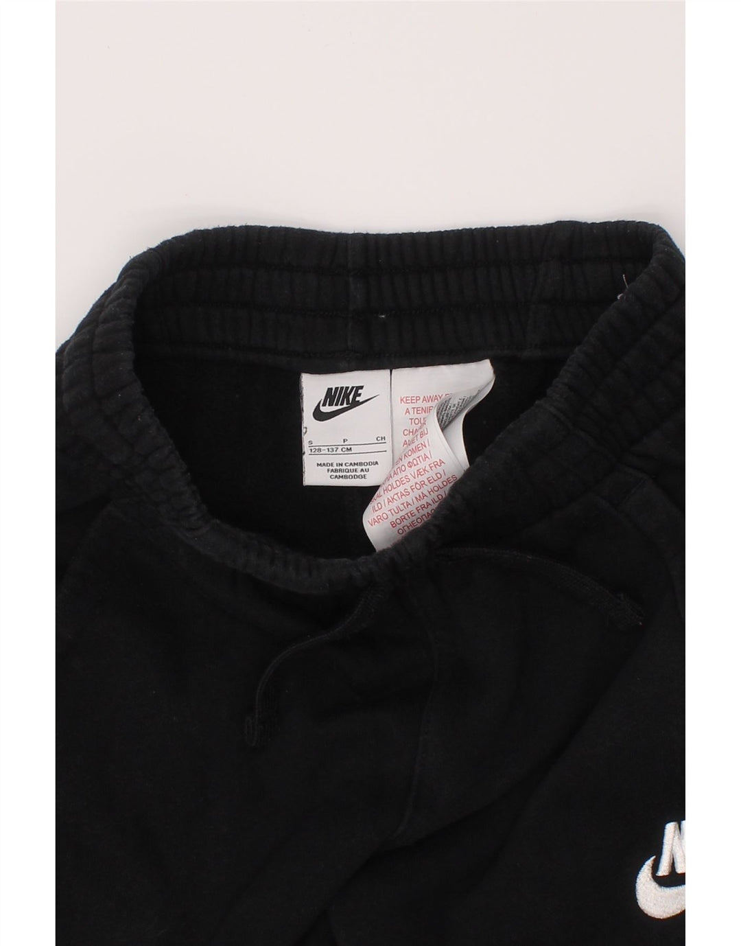 Pantaloni de trening grafic pentru fete NIKE Pantaloni de jogging 8-9 ani Bumbac negru mic