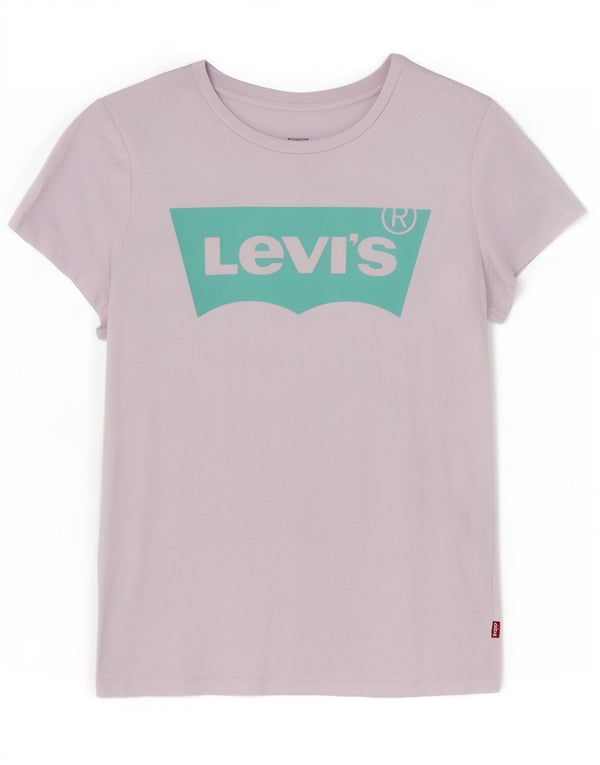 Levi's Womens Graphic T-Shirt Top UK 10 Small Purple Cotton