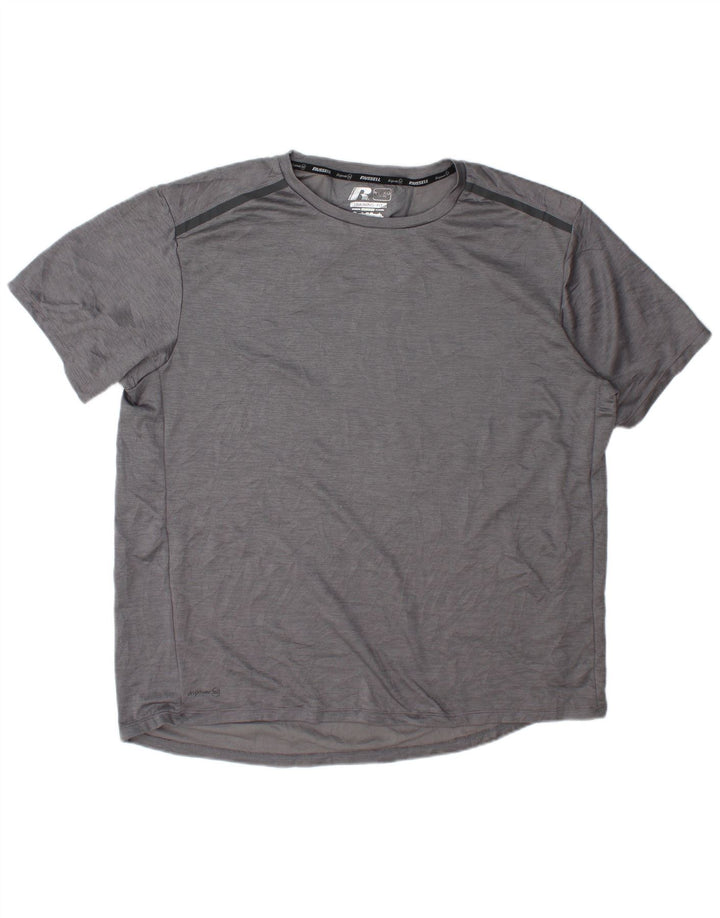 RUSSELL ATHLETIC Tricou Dri-Power pentru bărbați Top XL Poliester gri