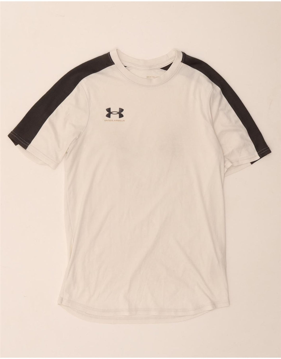 Tricou Under Armour pentru bărbați Top mic, alb, poliester color bloc