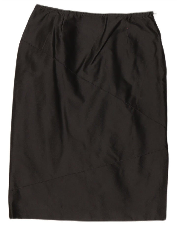Max & Co. Fusta midi pentru femei UK 10 Small W28 Poliester negru