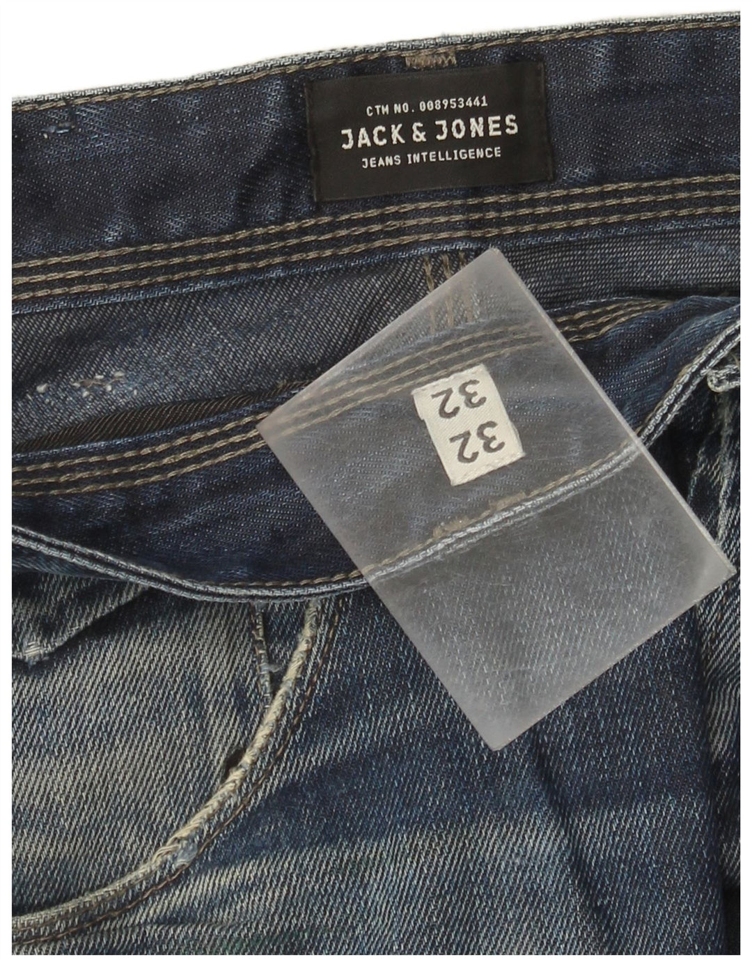 Blugi drepți pentru bărbați Jack & Jones W32 L32 Bumbac albastru