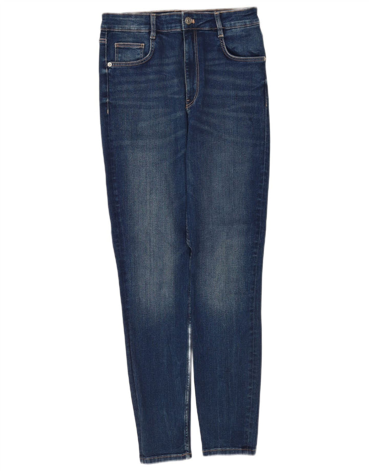 Blugi Slim Femei Zara EU 40 Medium L30 L28 Bumbac Albastru