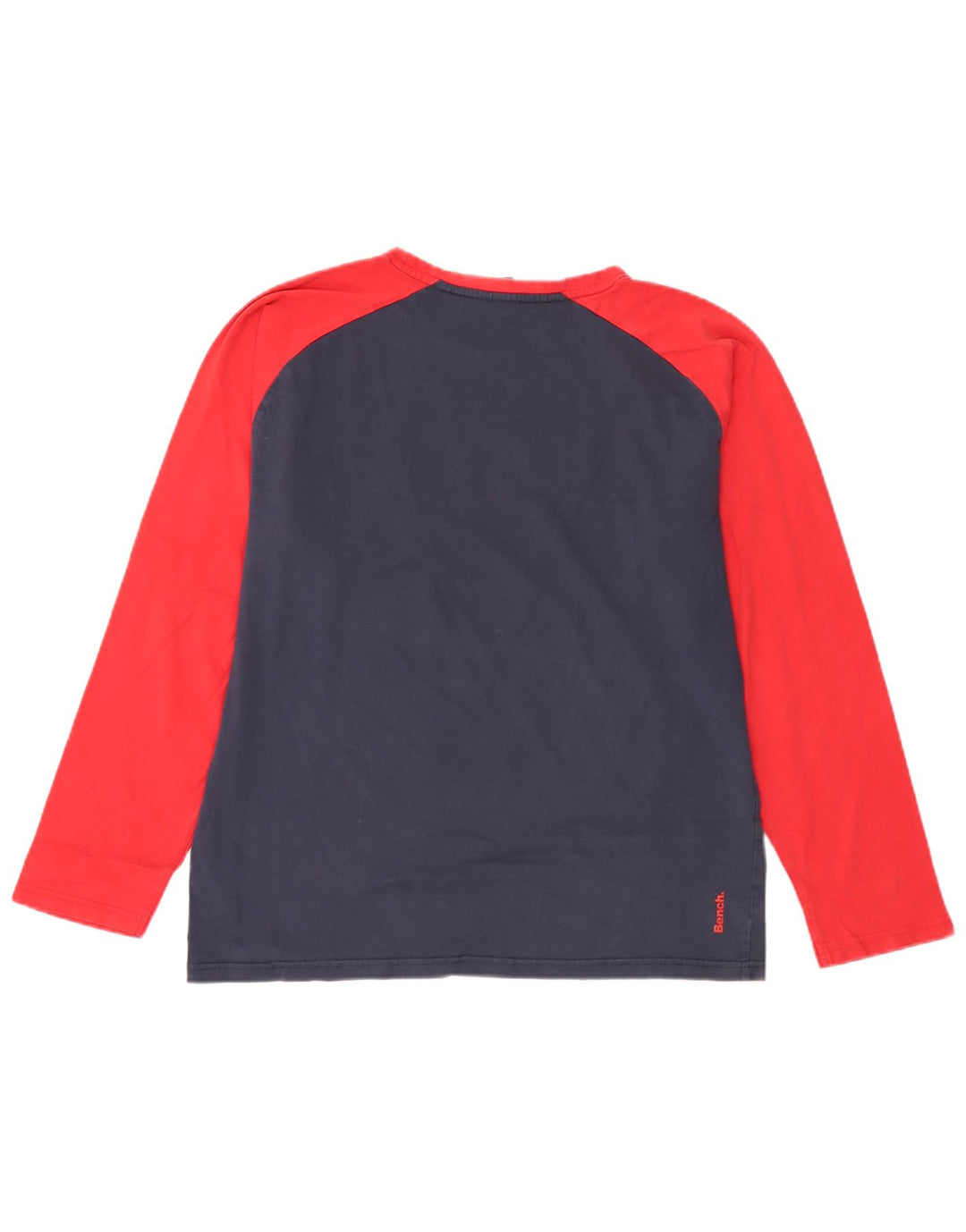 Bench Top grafic pentru bărbați cu mânecă lungă, XL, bleumarin, bumbac color bloc